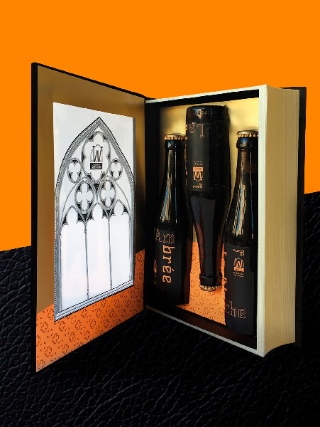 Second Packaging pour les bières de l'abbaye ST. Wandrille fait par Léa Rousse Radigois