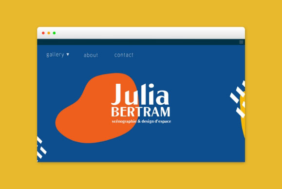 UI/UX Julia Bertram créé par Léa Rousse